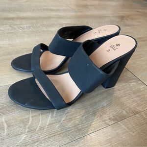 Call It Spring Strap Heels Black Size 10 Classy